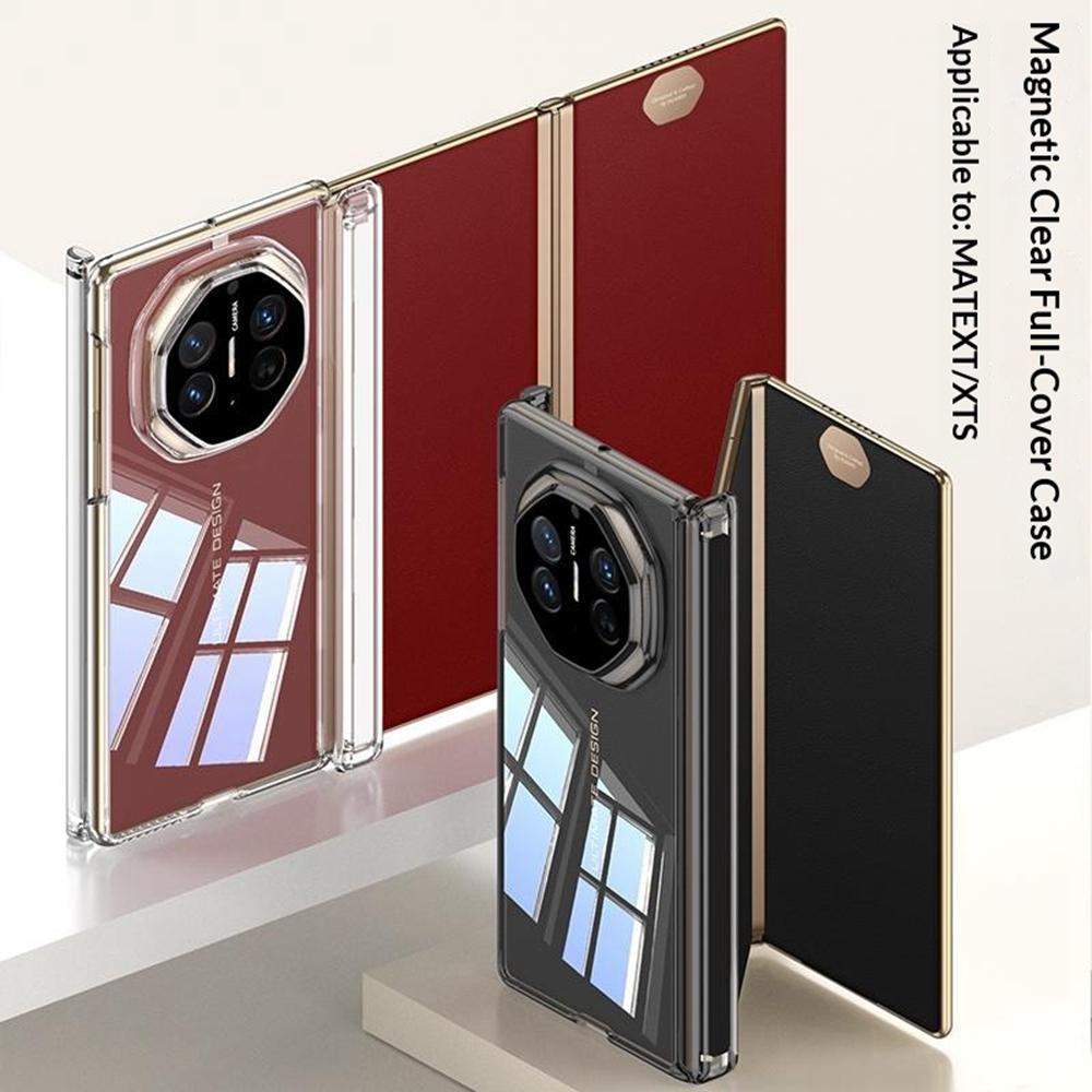 GKK For Huawei Mate XT Ultimate/XTs Ultimate Case Magnetic Hinge Design Clear TPU Phone Cover