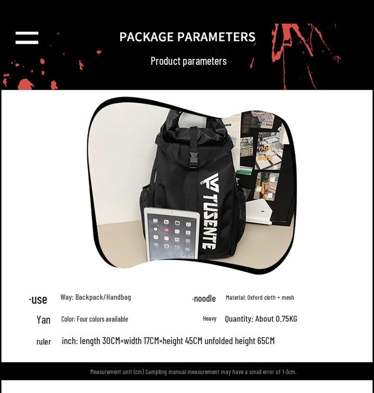 Férfi Nagy Kapacitású Sport Hátizsák Diákoknak - Kosárlabda, Labdarúgás, Szabadtéri és Utazás