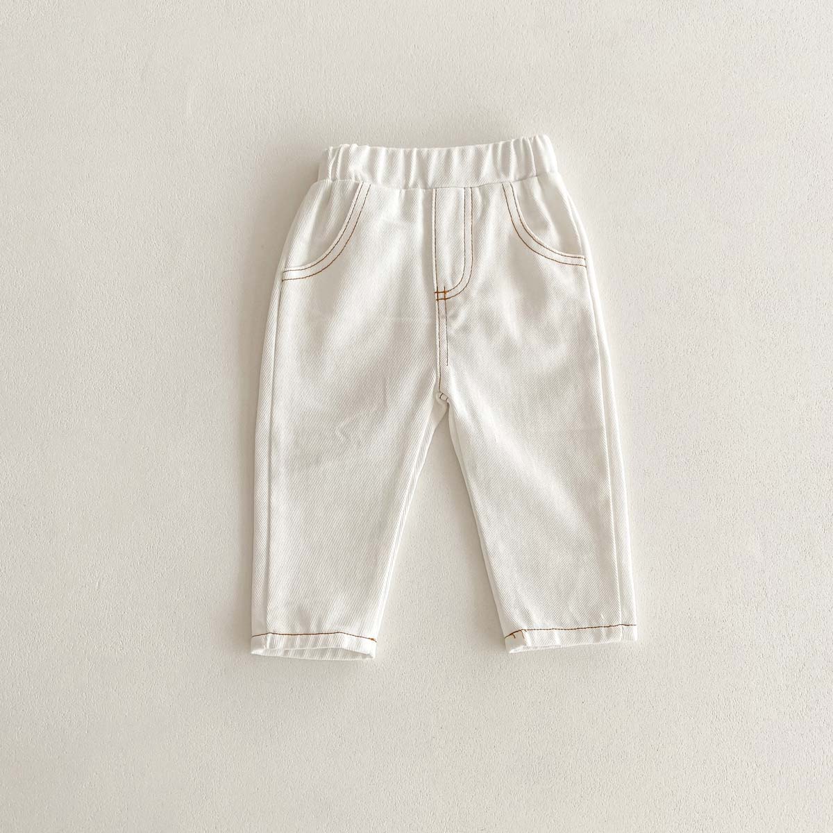 

Korean Fashion Kid Jeans Baby Pants Boy Girl Autumn Casual Versatile Unisex Baby Jeans 1-6yrs 130