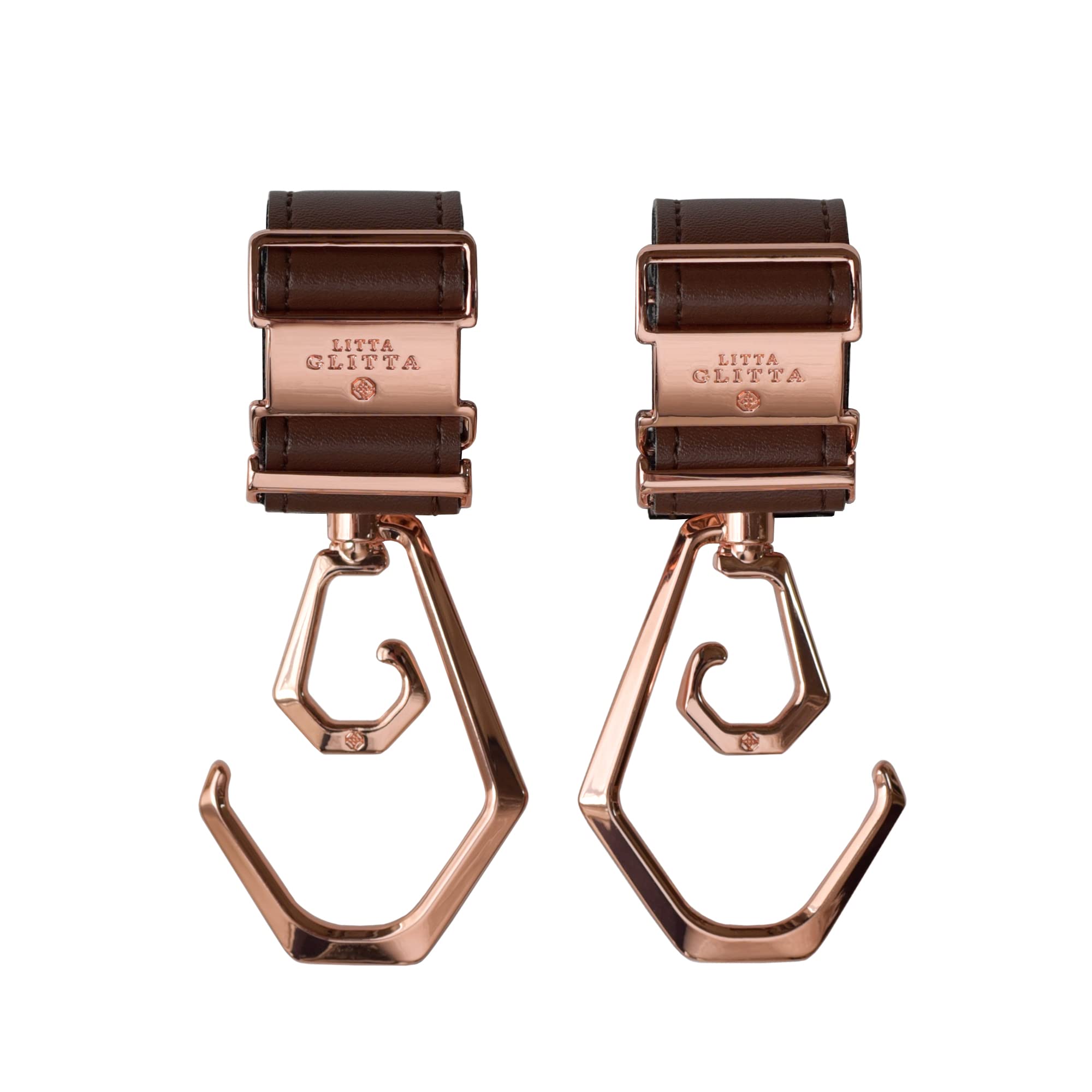 

Stroller Hooks, Set of 2, Stylish, Secure, 40kg Load Capacity, Easy Installation, Prevents Dropping, Attaches to Diaper Bags, LITTA GLITTA DUOLOGY, Ro