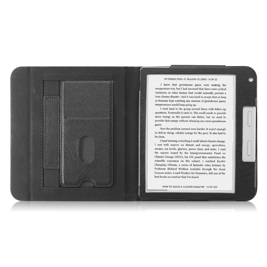 For Kobo Libra 2/Libra Colour Case PU Leather E-Reader Protective Cover Auto Sleep/Wake
