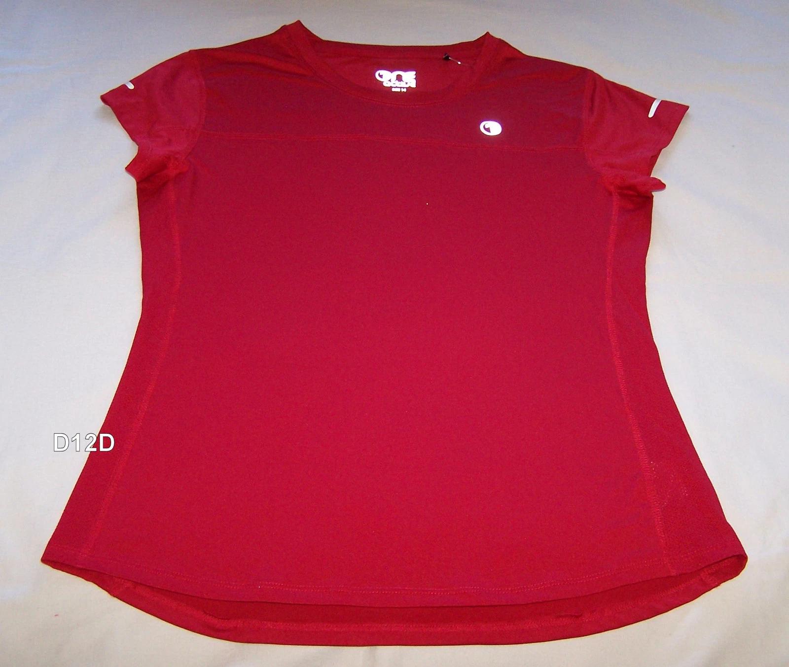 

One Active By Michelle Bridges Ladies Red Short Sleeve T Shirt Size 14 New S