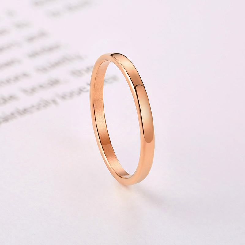 Minimalist Stacking Ring Set, Chic Twist Pinky Promise Rings for Women, Anti Allergy Stainless Steel Metal Wedding Bands Jewelry