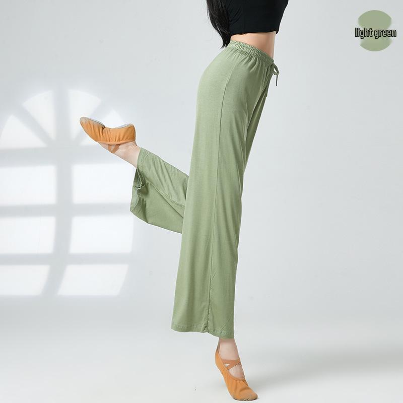 

Модальные облачные брюки для танцев и йоги с высокой талией и широкими штанинами M