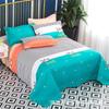 Soft and Skin-friendly Single Print Duvet Cover & Brushed Bed Sheet - 1.5 Meter