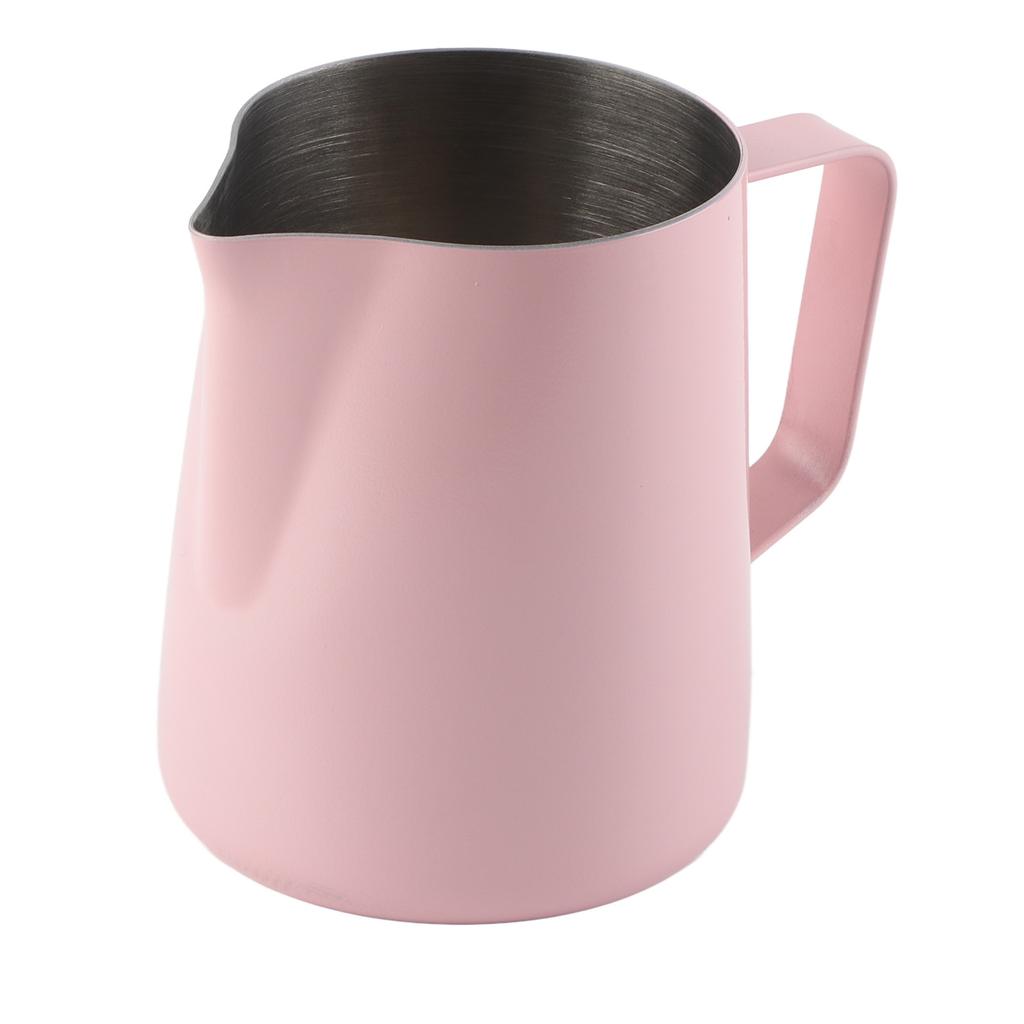 Hushåll Rostfritt Stål Kaffe Skumkanna Kopp Latte Art Kaffe Tillbehör 600ml Rosa