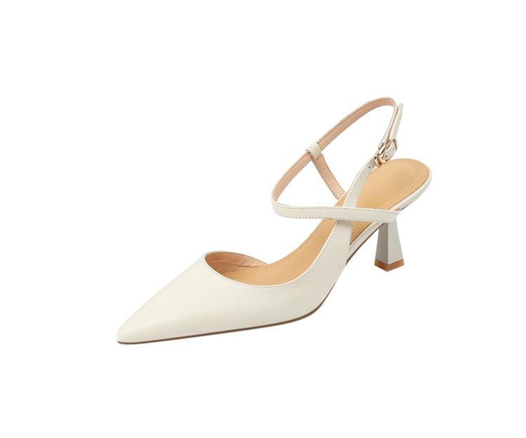 Fashion Summer Women Shoes Pointed Toe Thin Heel Women Sandals Genuine Leather Shoes for Women High Heels Party Shoes Zapatos Mujer