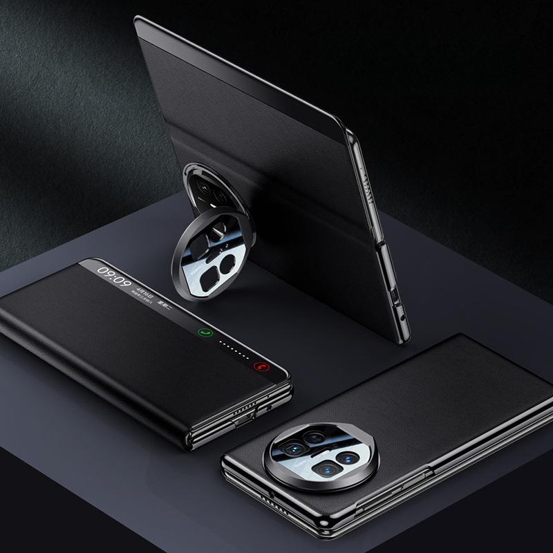 

Подходит для чехла для мобильного телефона Huawei MateX5, кронштейна для объектива Matex3, полностью закрывающий кожаный чехол для деловых мужчин, противоударный Huawei Mate X5