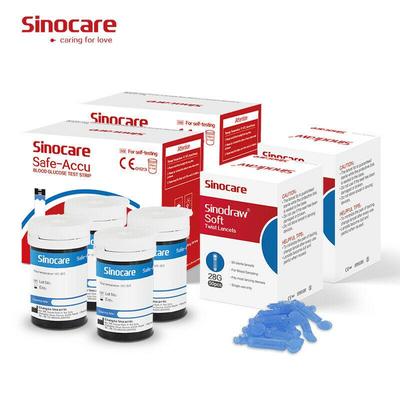Tiras reactivas para diabetes de 100 a 400 piezas para un monitor de glucosa en sangre Accu seguro
