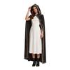 Manteau à Capuche en Velours pour Femme Longue Cape avec Passementerie Décorative pour Costume d'Halloween Cosplay et Événements Thématiques