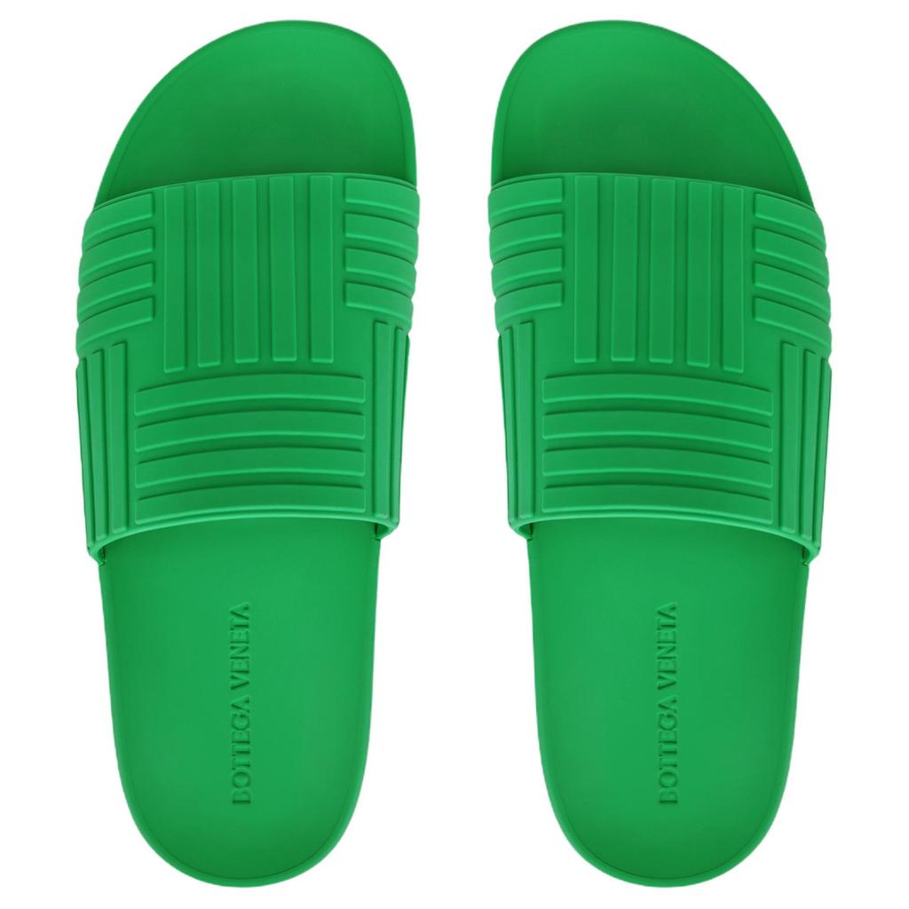 Bottega Veneta Slider Flat Slide Slippers Men's Green 690105V1O603708
