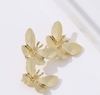 

Retro Butterfly Beetle Brooch For Women, Fashionable Alloy Insect Pin One Size золотой