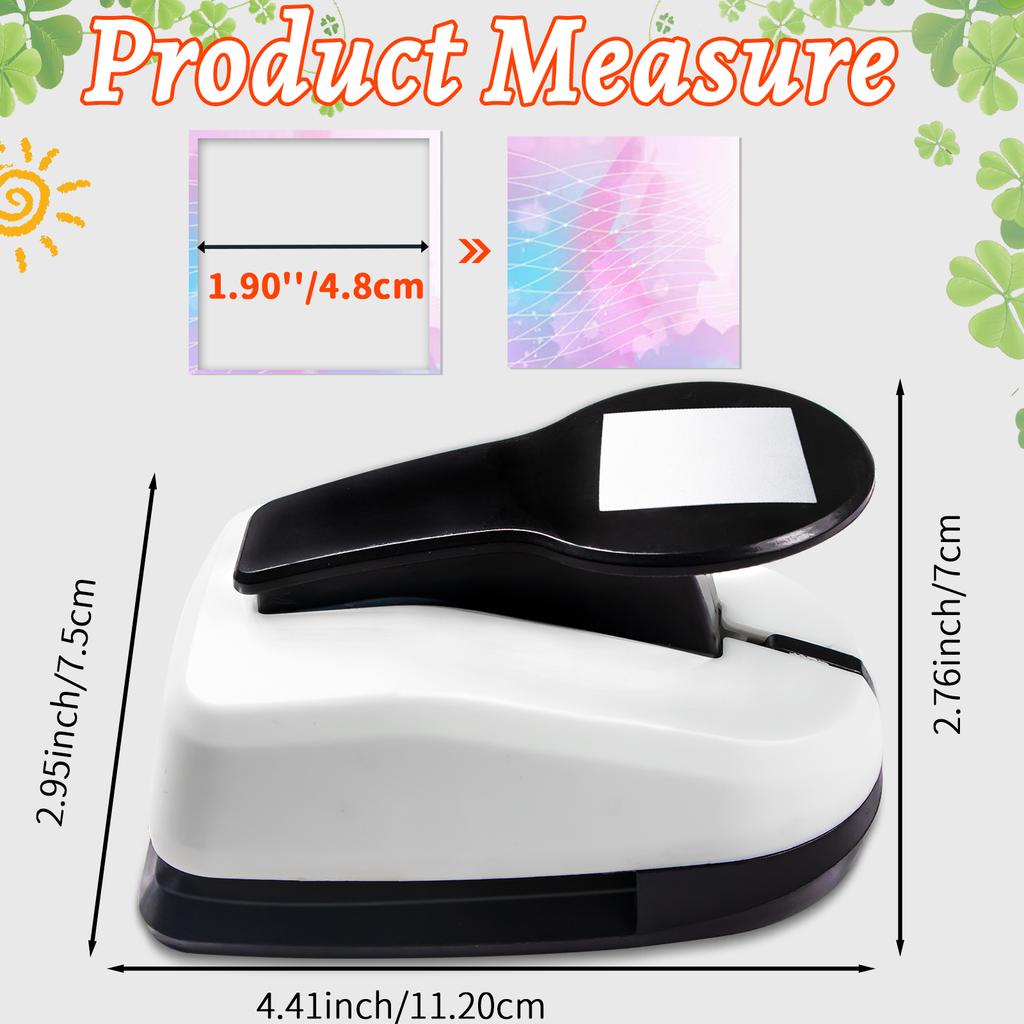 Rectangular Paper cutter tool for crafts Hole Punchers 50mm 38mm 25 mm Rectangle Shapes for paper craft scrapbook card making