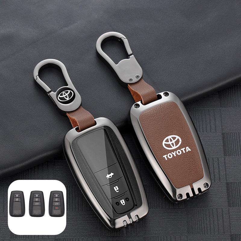 Car Key Case For Toyota 86 Camry Corolla Crown Highlander Rav4 Alphard Vellfire Venza Yaris Prado Hilux Fortuner Land Cruiser