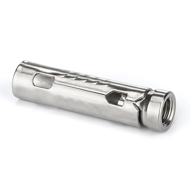 304 Stainless Steel Fish Scale Tube Gecko Anchor - 3-Piece Integrated Internal Expansion Bolt, M6/M8/M10/M12, Concrete Screw