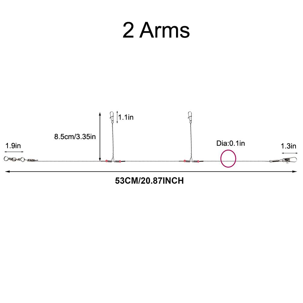

Shaddock 24 шт./пакет Поводки из нержавеющей стали для рыбалки с вертлюжками, застежками, бусинами, поводки с боковыми отводами, рыболовные оснастки, рыболовные снасти и аксессуары