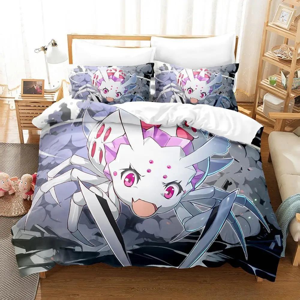 3d Print Anime So I'm A Spider, So What? Bedding Set Single Twin Full Queen King Size Bed Set Adult Kid Bedroom Duvet Cover Sets