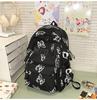 Schoolbag Soft light Cool atmosphere Milk white butterfly full print schoolbag Junior high school students Daily commute Lightweight versatile 