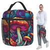 Acid Trippy Weird Psychedelic Mushroom Insulated Lunch Bag for Women Office Cooler Thermal Food Box Tote Lunch Boxes Container