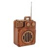 Retro Bluetooth Speaker Radio Wood Grain HiFi Lossless Sound Supports U Disk Memory Card Bluetooth S