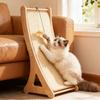 Leaning Cat Scratcher with Wooden Frame Vertical Pet Supply Durable for Cats