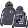 Sänger Rauw Alejandro Tour Merch Hoodie Herrenbekleidung Hip Hop Mode Harajuku Sweatshirt Hohe Qualität Lässig Kapuzen-Streetwear