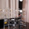 Folding Earrings Studs Display Rack Necklace Jewelry Shelf Stand Holder Panels Screen Organizer Storage Box