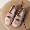 Flat Bottom Increases Height In Summer and Crosses the New Ballet Women's Single Shoes Mary Jane Shoes Camellia Shallow Mouth