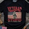 Veteran I Can Fix Stupid But It's Gonna Hurt T Shirt, Funny Military Tee, Patriotic American Flag Tshirt, Sarcastic Soldier Top