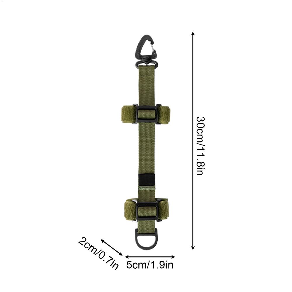 Outdoor Backpack Extension Strap Adjustable Length Attachment Belt Heavy Duty Gear Lashing Straps For Hiking Camping Travel армия зеленый