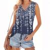 Women's V-neck Fashion Casual Floral Print Summer Vest Top