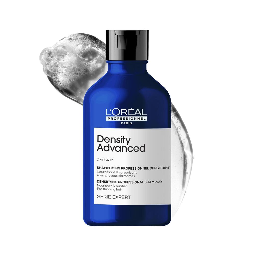 L'Oréal Professionnel Density Advanced Shampoo for Fine & Thinning Hair | Professional Shampoo That Visibly Increases Hair Volume | With Omega-6 |