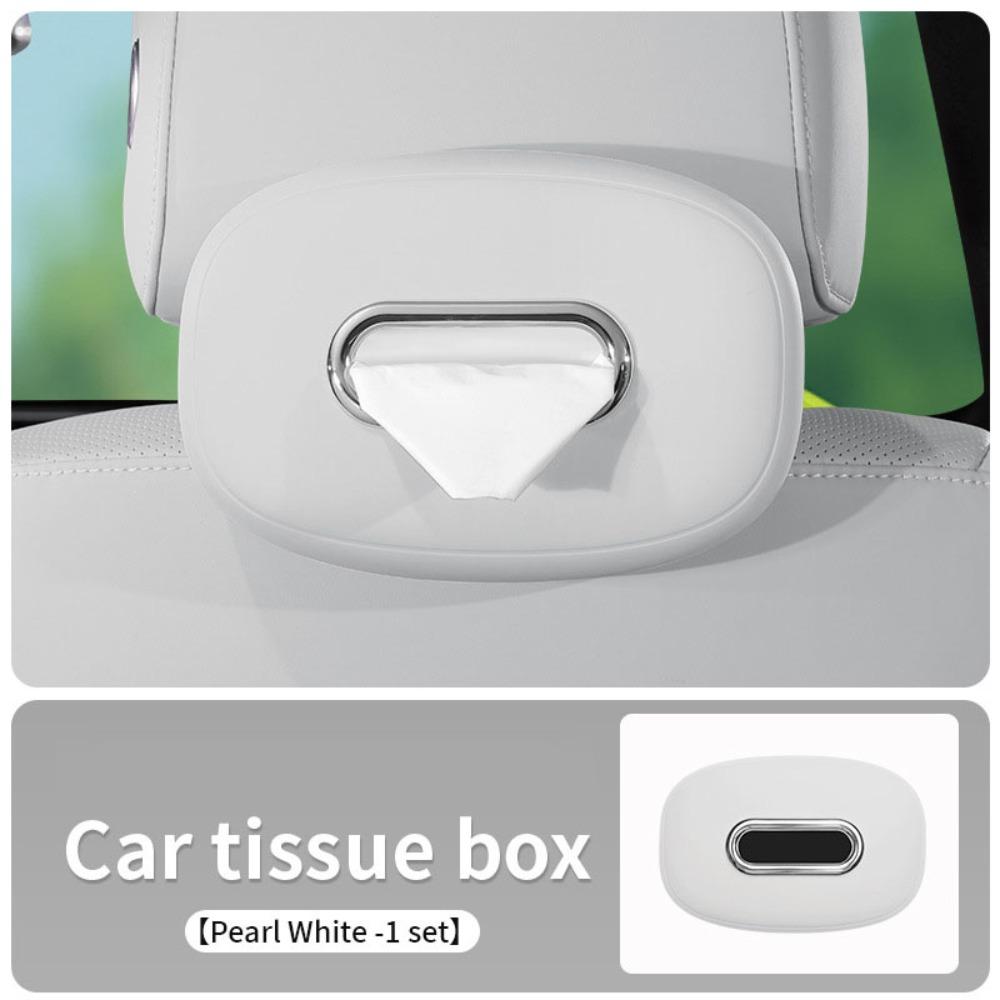 

Square Napkin Box Easy Extraction Tissue Case Wear-resistant Car Tissue Box Sun Visor белый