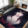 Crystal Velvet Rug Custom Name Text, Soft Non Slip Floor Mat Home DecorElvira Mistress of the Dark