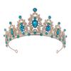 Rhinestone Baroque Pageant Crowns Luxury Crystal Crystal Cake Topper  Hair Dress Accessories