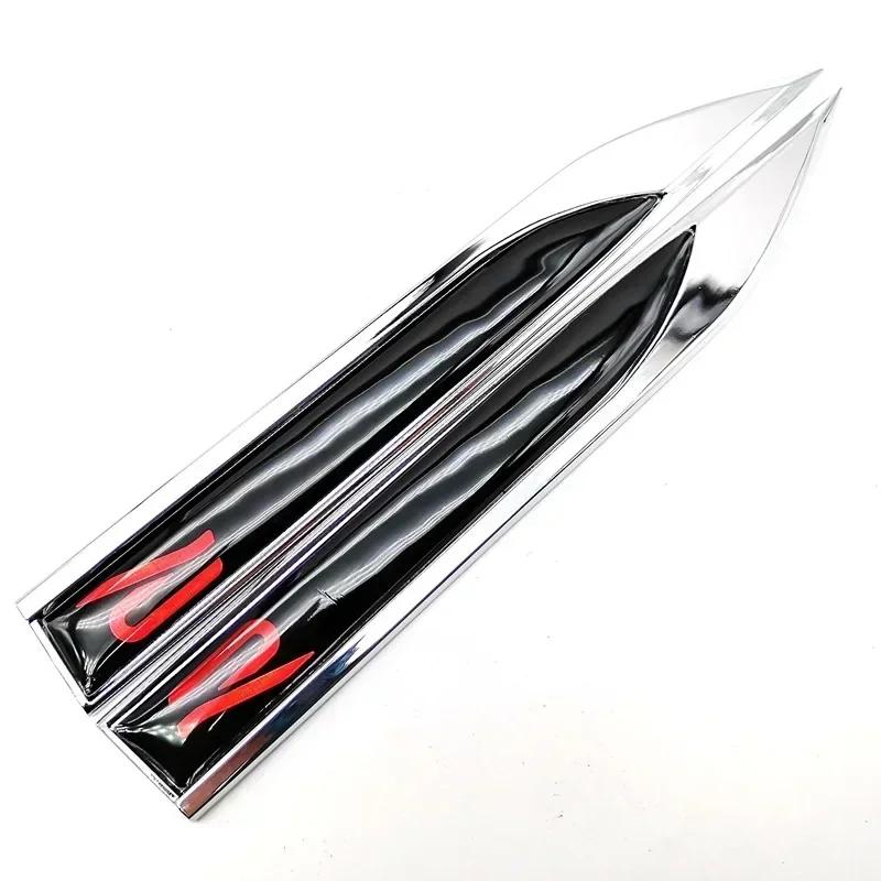 2Pcs for Volkswagen VW R RLINE Polo Golf Jetta Beetle Tiguan Touran Passat T-Roc CC Car Side Fender Strip Sticker Modification