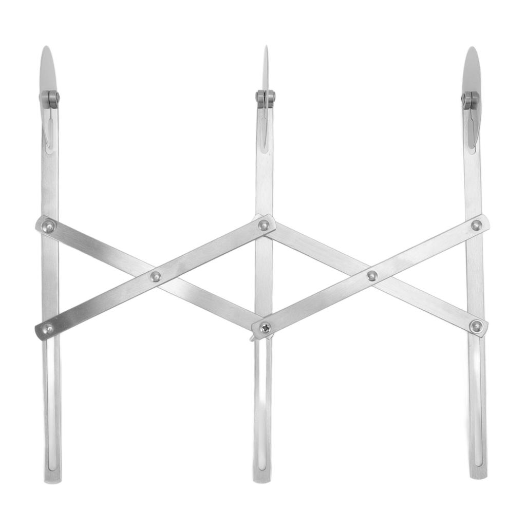3-Rad-Gebäckschneider, Edelstahl, einziehbar, Pizzaradschneider, Küchen-Backzubehör