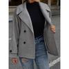 Women's Autumn Winter Wool Blazer Coat, Loose Short Versatile Woolen Outerwear For Women, European American Style Women's Fashion Coat