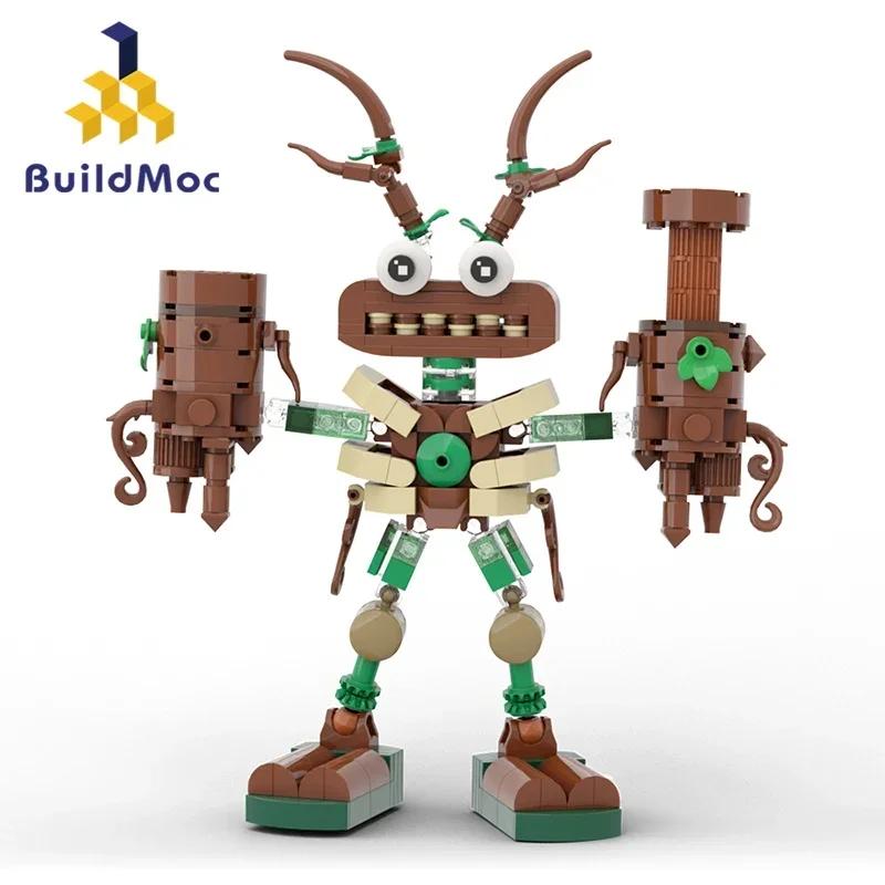 

BuildMoc Мои Поющие Монстры Вуббокс Хор Набор Строительных Блоков Робот-Меха Вода и Дерево Кирпичи Игрушка для Игры Детский Подарок на День Рождения