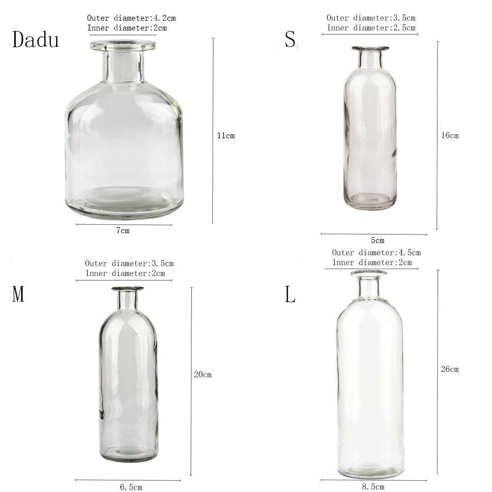 Hydroponic Plant Living Room Glass Bottle Home Decoration Flower Vase Glass Vase Table Decor