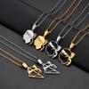 NEW Corsica Flag Pendant Necklaces Sardinia Jewelry for Women Girl Stainless Steel Corse Sardegna #120462