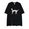 Mens Tshirt Cotton Dog Short Sleeve Oversize Graphic Summer Tees Tops Harajuku  DTG Printing Streetwear Korean Popular Clothes