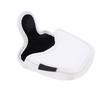 PU Leather   Putter Head Covers with Magnetic Closure Waterproof Cartoon Thicken Plush     Headcover(Yellow White )