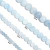 1 Strand Natural Stone Aquamarine Beads 4/6/8/10mm Light Blue Round Gem Beads for DIY Necklace Bracelet Beaded Making Findings