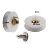 White Diameter 22.5mm Shower Door Rollers Pulley Bathroom Accessories With Stainless Steel Screw Shower Pulley