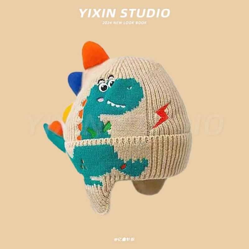 Autumn and Winter Boys and Girls Children's Hats Baby Hats Cute Cartoon Bears Plush Hats Thermal Hats Ear Protectors Knitted Hats
