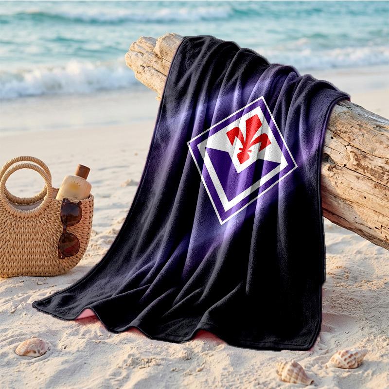 Telo Mare in Microfibra Fiorentina FC Asciugatura Rapida Assorbente Grande per Spiaggia Nuoto Viaggio
