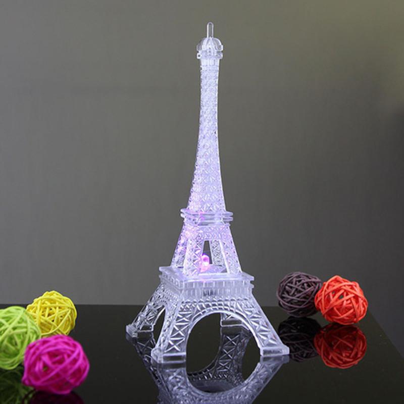 Tower Eiffel Night Light Color Changing Led Lamp For Bedroom Gifts Lighting