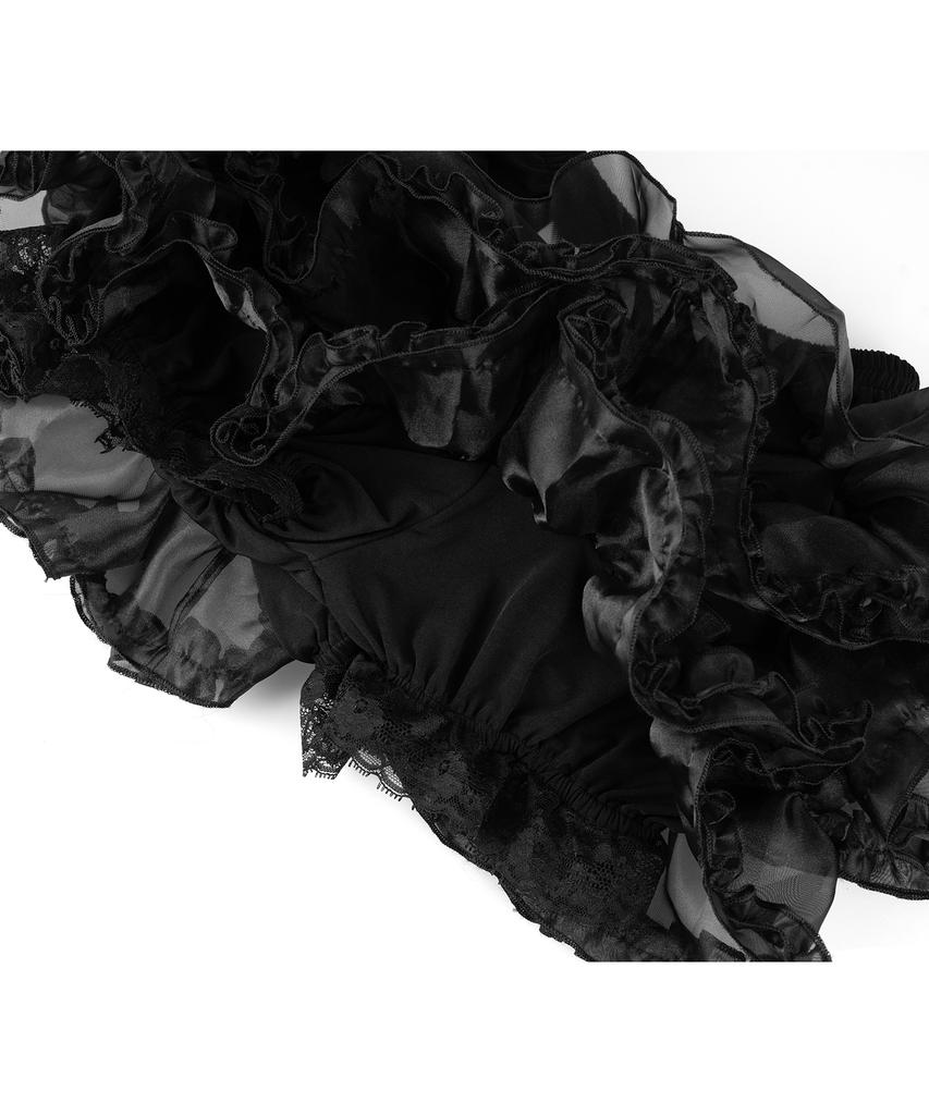 ROUGHNECK Tutu Pants Skirt Black