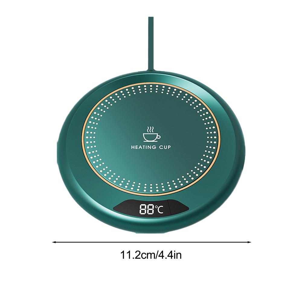

Coffee Warmer 3 Levels Temperature Coffee Mug Warmer For Desk 20w Electric Cup Warming Device For Drink Tea Milk Kitchen Room 11.2cm зелений